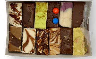 Fudge Sampler Box - 12 pieces $30